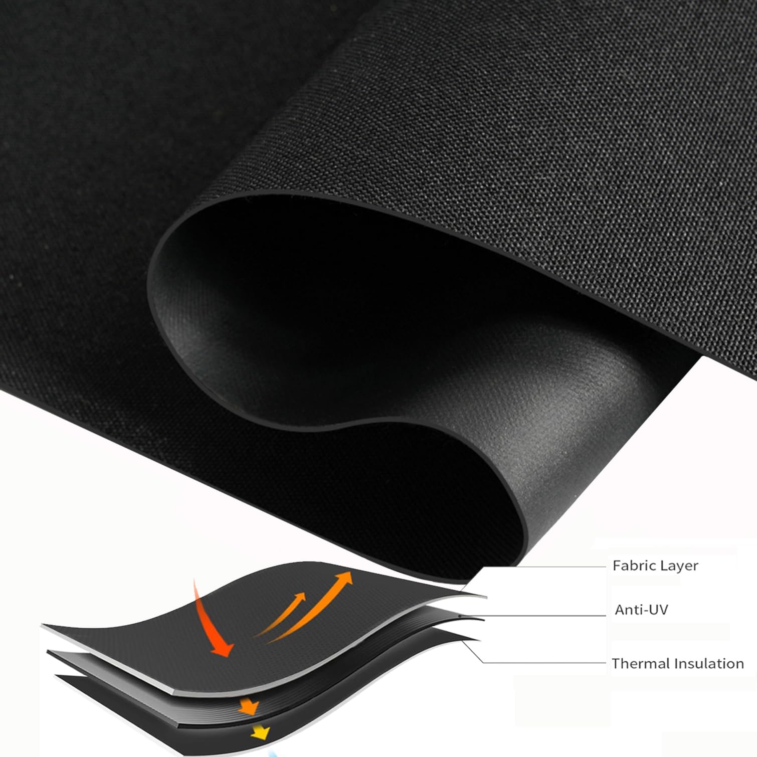 Tenda a Rullo Oscuranti 100% Senza Fili,Avvolgibile per Finestre in Tessuto Termica Isolante Nero con Sistema a Molla,per Casa,Ufficio,Personalizzate,Larghezza x Altezza (165cm x 100cm)