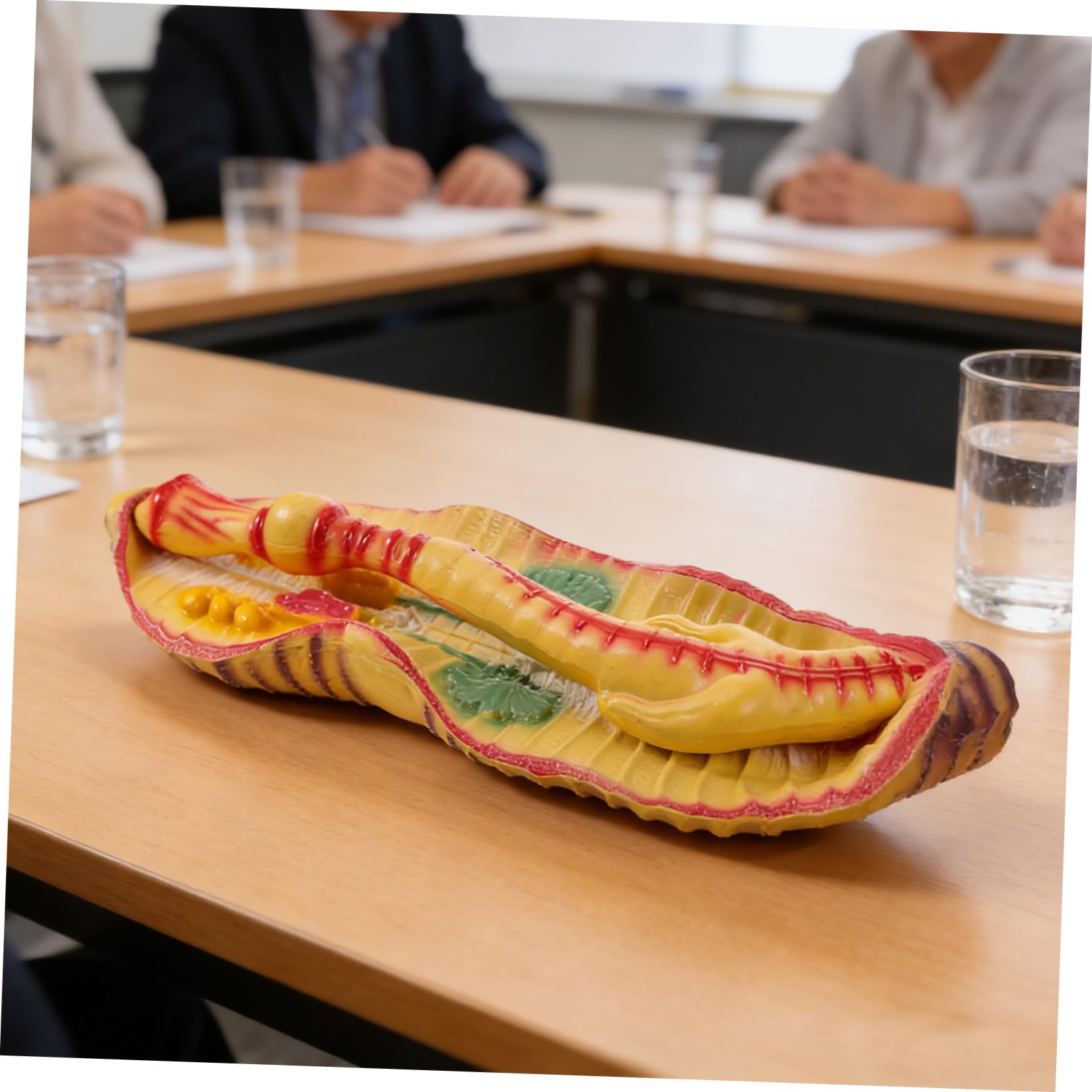 Sosoport Modello di Anatomia di Verme Ingrandito in Plastica, Design Portatile e Realistico per Laboratorio di Biologia Scolastica e Kit Educativi Scientifici