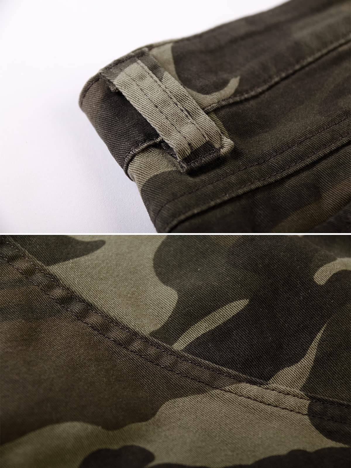 Aeslech Short Femme Militaires Camouflés pour Femmes 6 Poches Vêtements D'été Décontractés pour Le Travail Extérieur