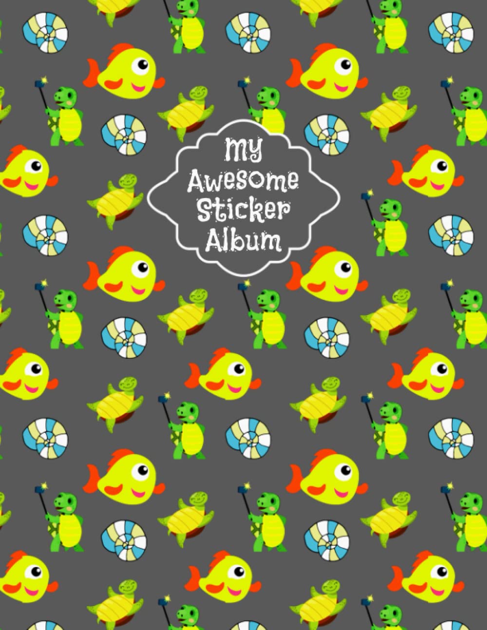 Independently published My Awesome Sticker Album: Funny Animals Pattern Blank Sticker Book For Collecting Stickers, Sticker Collection Album For Kids, Sticker Book Organizer For Girls