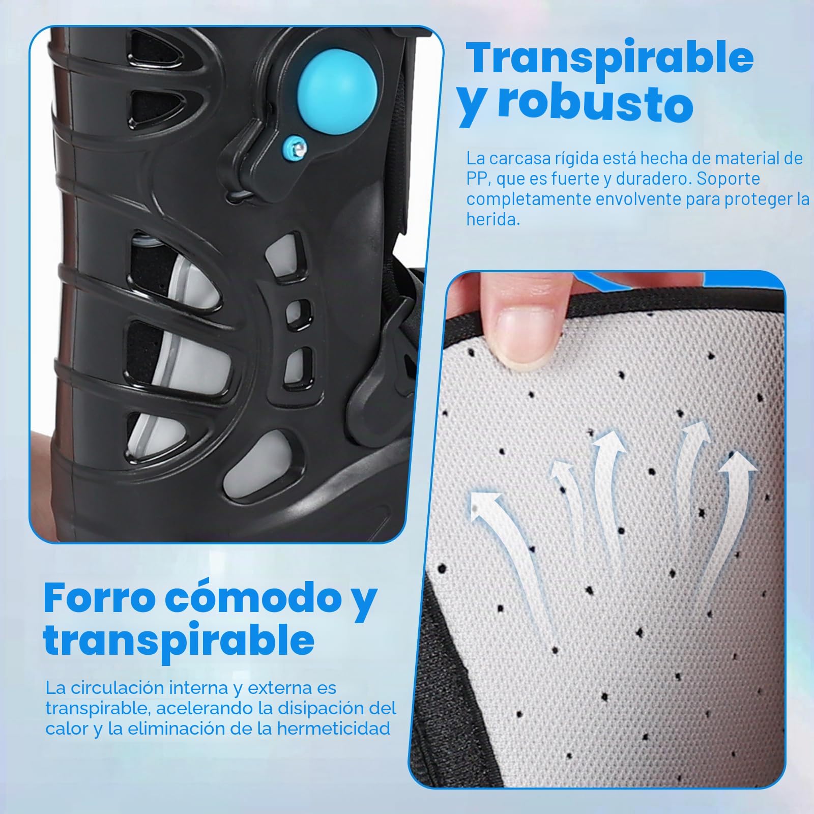 Bota corta de fractura de leva Walker – Botas para caminar con descarga frontal para lesiones de dedo roto del pie – Bota médica postoperatoria para cirugía de pies, dedos en martillo, juanetes, pies,