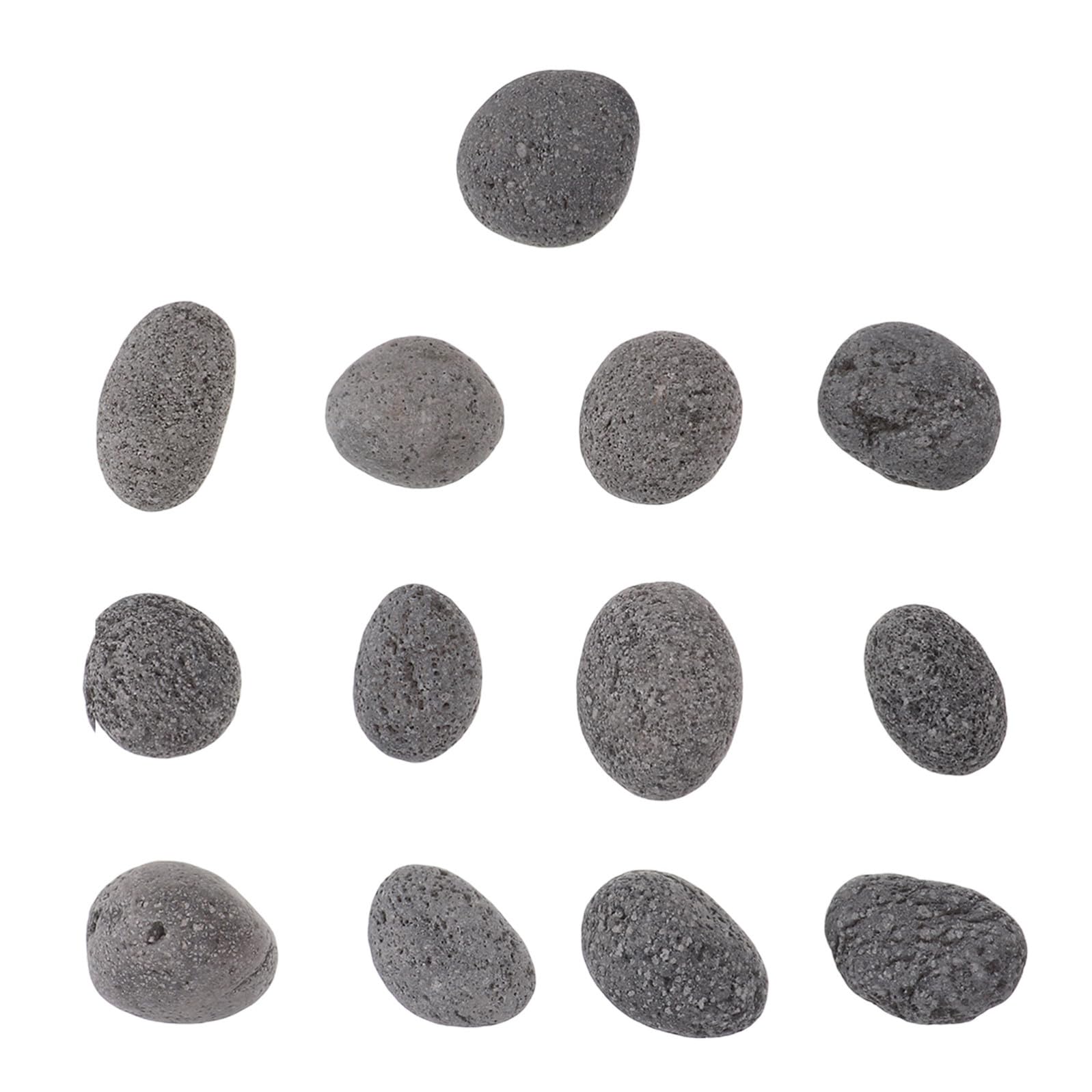 Tofficu Pietre Laviche per Barbecue a Gas e Braciere da Esterno, Rocce Naturali da 3-5 CM per Decorazione di Giardino e Uso Esterno, Distribuzione Uniforme del Calore