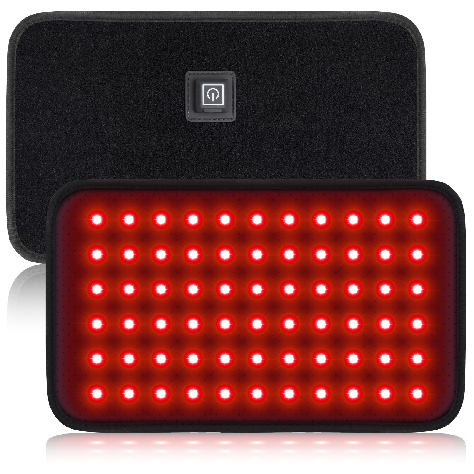 Red Light Therapy, Portable Red Light Therapy for Body Knee Back Shoulder Hands,660nm & 850nm with 180 LEDs, 3 Chips in 1 Wearable Flexible Infrared Light Heating Wrap Belt Gift for Women Men