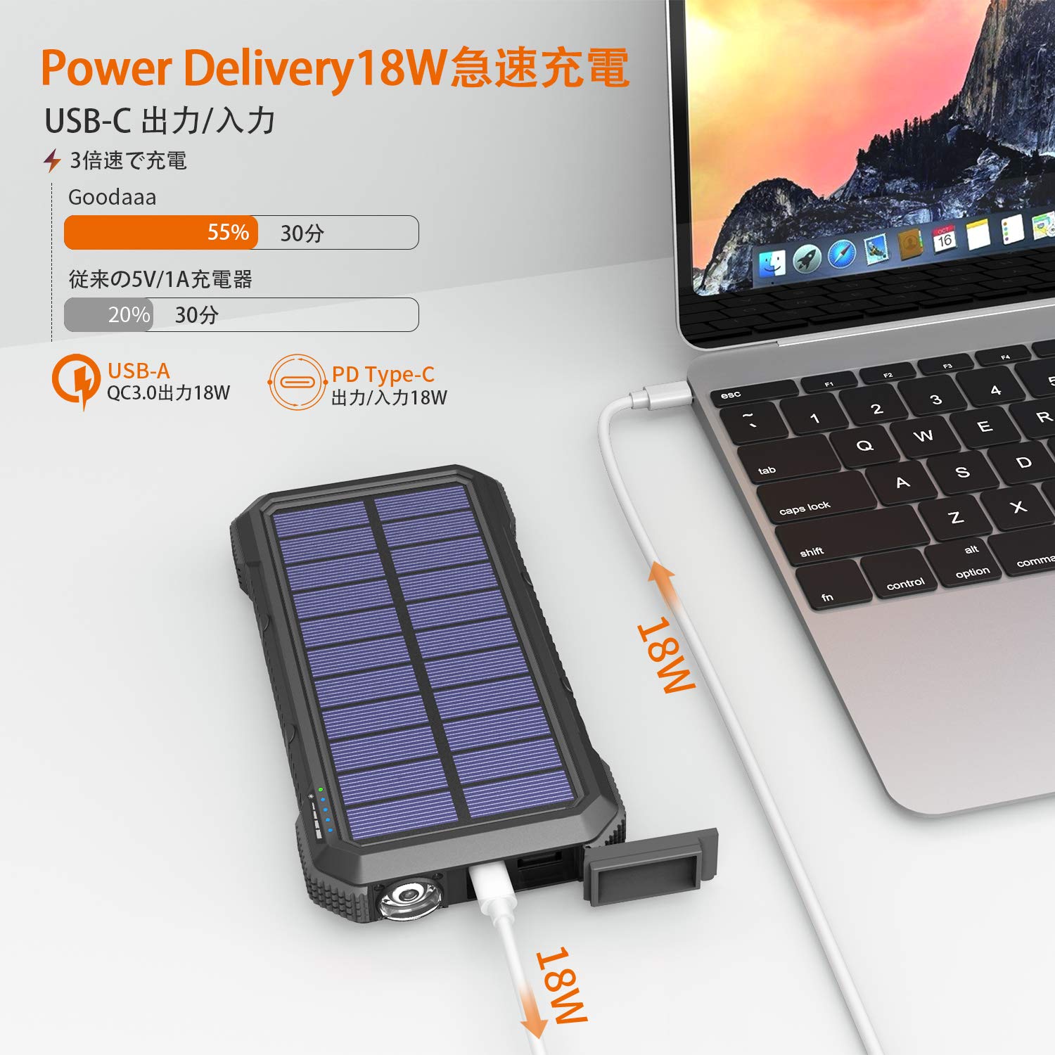 ポータブルソーラー充電器20000mAhワイヤレス充電器,ハンドクランク ポータブルソーラー充電器20000mAhワイヤレス充電器,ハンドクランク