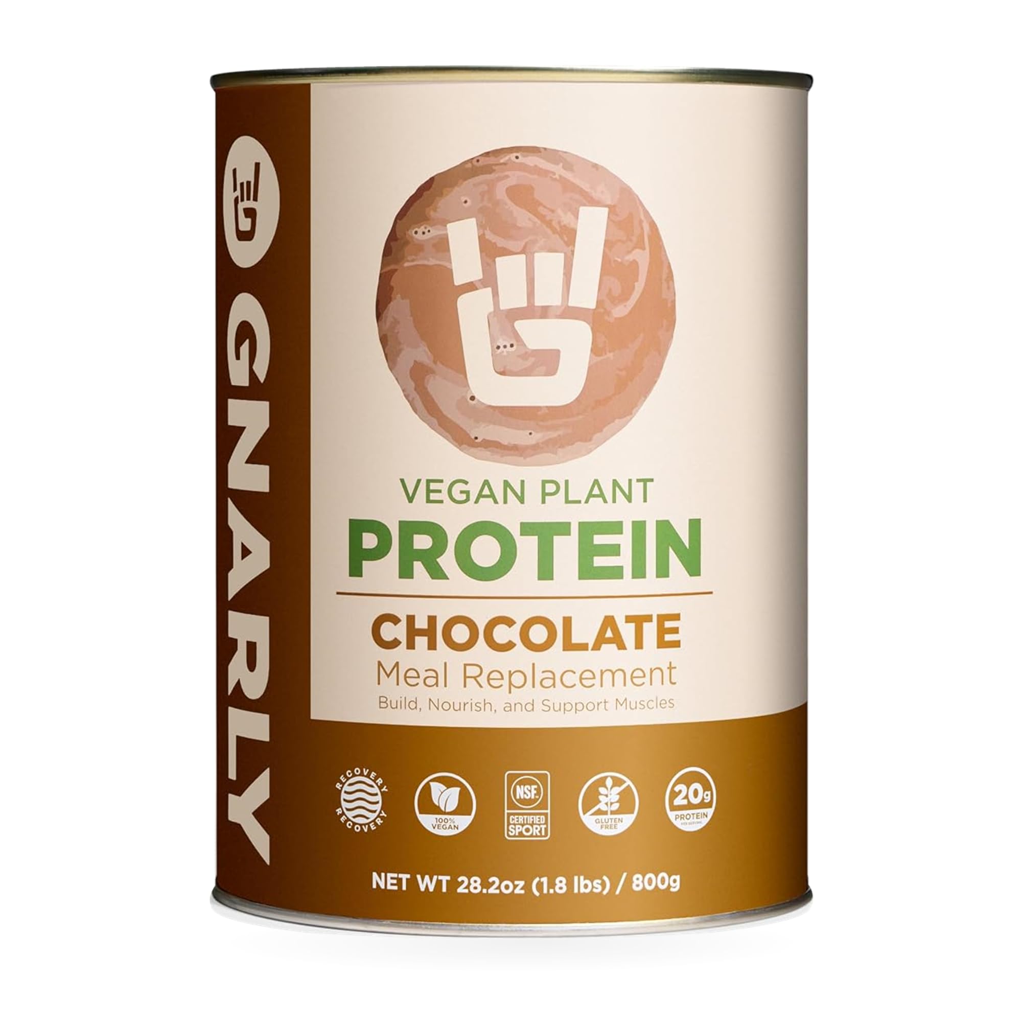 Gnarly Nutrition Vanilla Vegan Plant Protein Powder | NSF Sport | 28.2 oz — Amazon image 9
