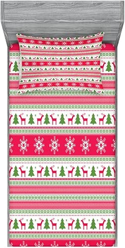 Miniatura 80 de Ambesonne Juego de sábanas bajeras y fundas de almohada, deliciosos tacos con verduras, cocina folclórica, ingredientes de recetas de comida Beige