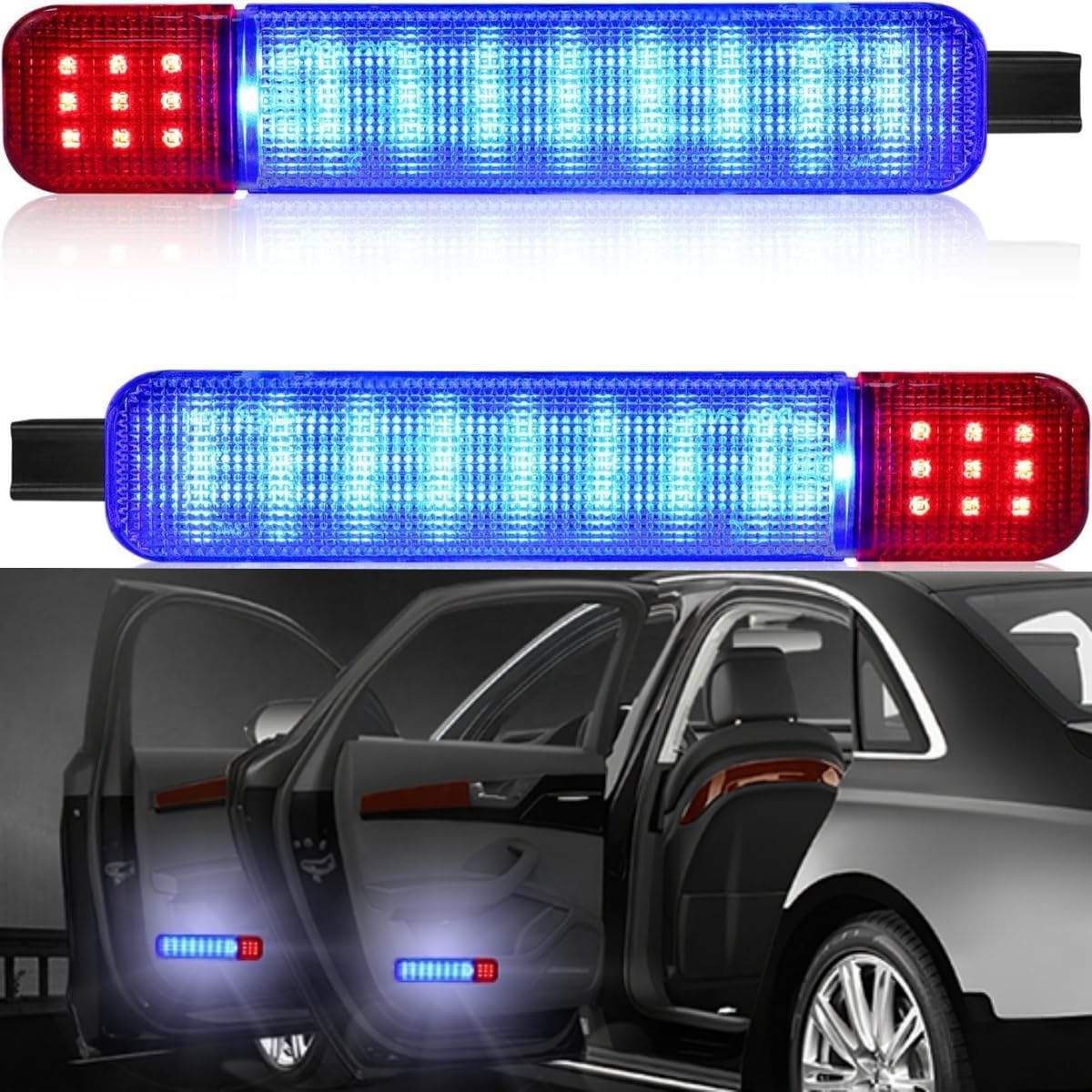 LED Door Interior Lights Door Panel Concierge Lights Blue Step Light Kit Compatible with Chevy & GMC C/K Series Pickup Avalanche Tahoe & Yukon