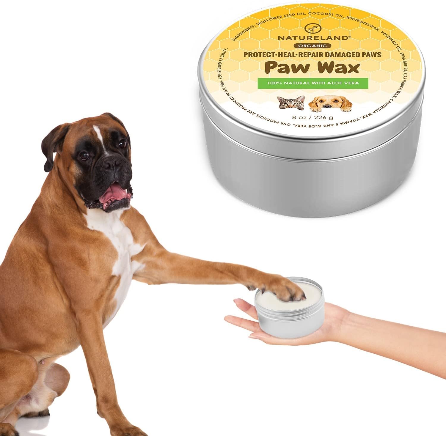 Coconut Oil On Dog Paw Pads Amazon.com : Dog Paw Pad Balm - 2 oz of Paw Wax - Soother for Dry and