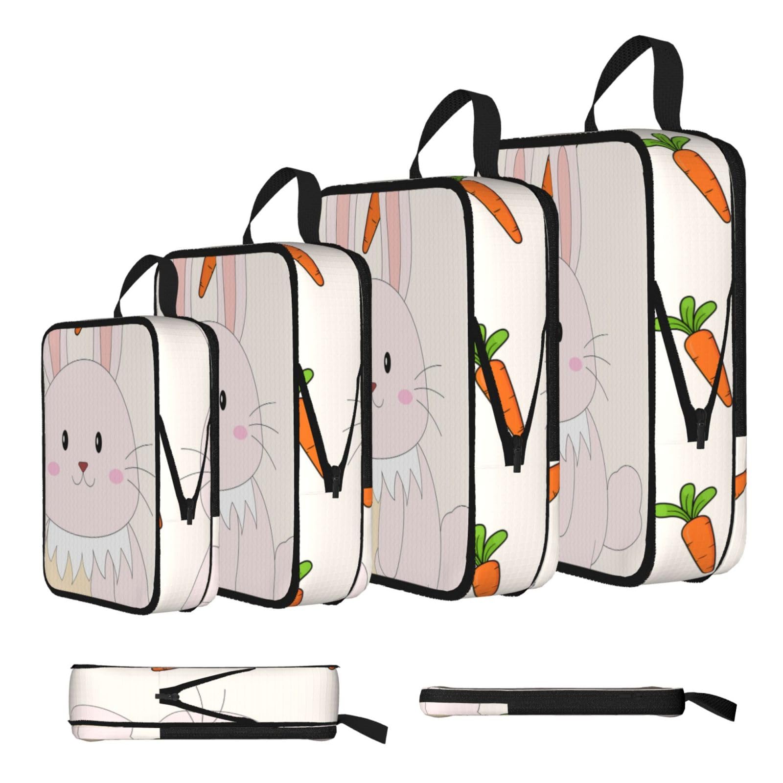 smiling rabbit Compression Packing Cubes 4 Piece Set