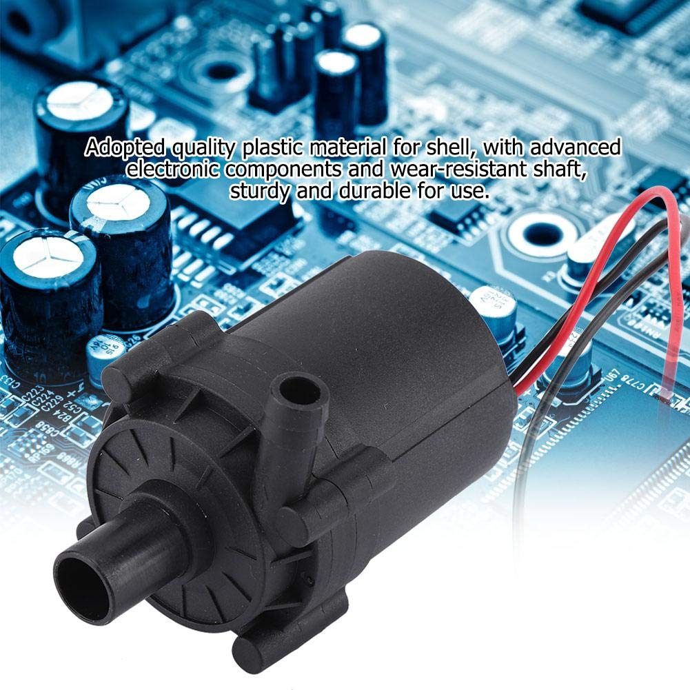 Zerodis 24/12 V DC pompa a flusso d'acqua brushless pompa di circolazione regolabile DC motore pompa per PC System di raffreddamento ad acqua, 12V