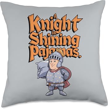 Knight in Shining Pajamas Throw Pillow