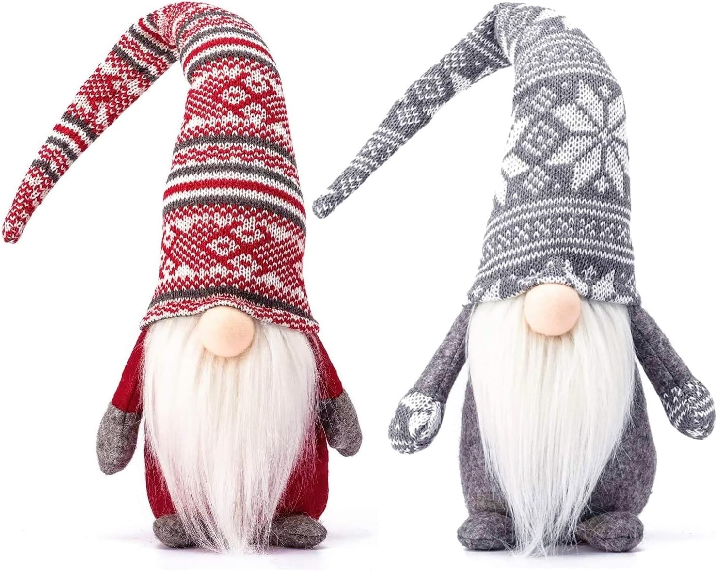 Weihnachts-Wichtel Figuren – 9 Stück, Mini-Gnome Aus Filz, Skandinavische Deko Für Baum & Regal