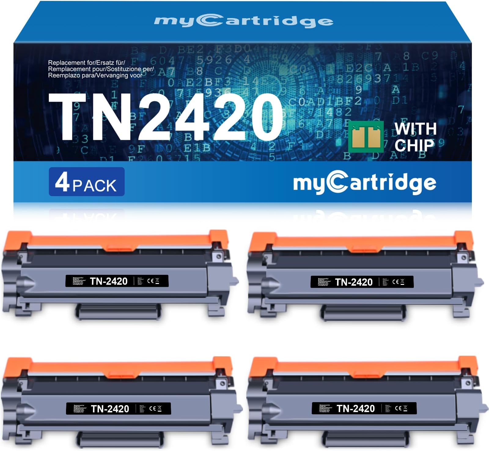 TN2420 TN-2420 TN2410: For Brother MFC L2710DW TN-2410 TN 2420 2410 MFC-L2710DW HL-L2350DW MFC-L2710DN HL-L2310D DCP-L2530DW MFC-L2750 DW DCP-L2, DW 510D MFC-L2730DW HL-L2375DW DCP-L2550DN(2 Black - View #7