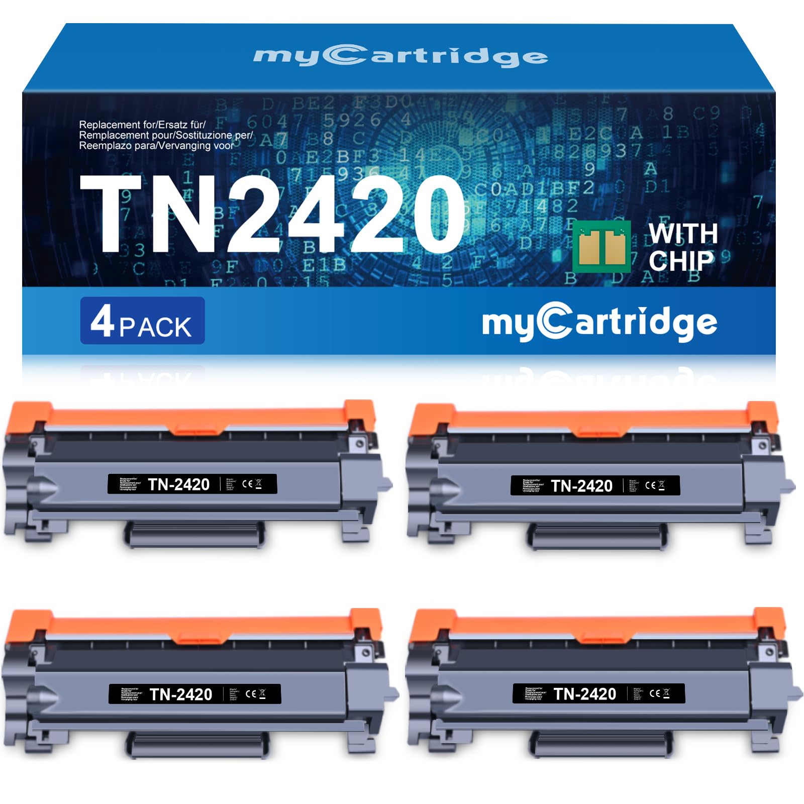 MYCARTRIDGE Cartucce Toner TN2420 Compatibili con Brother TN 2420 TN-2420 per Brother MFC-L2710dw MFC-L2710dn HL-L2350dw MFC-L2750dw DCP-L2510d HL-L2375dw HL-L2370dn