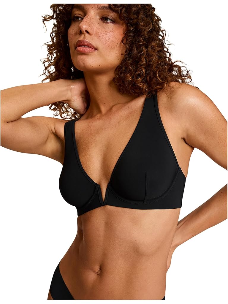 Black Commando Classic Plunge Underwire Bra