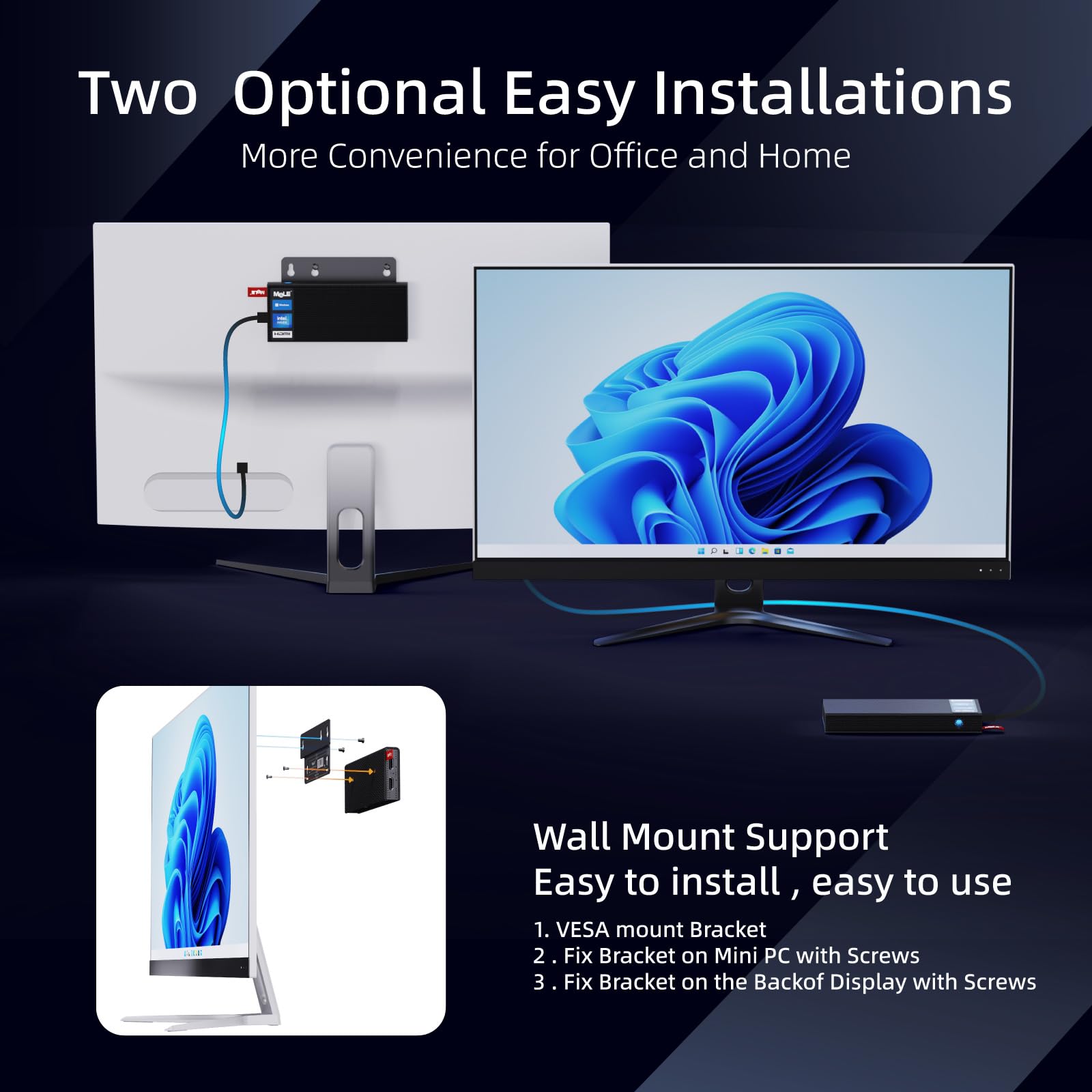 MeLE PCG02 Pro Mini PC Stick Celeron N5105(up to 2.9GHz) 8GB 128GB