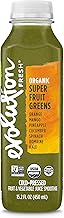 Evolution Fresh Organic Super Fruit Greens, Organic, 100% Cold-Pressed Fruit & Vegetable Juice Smoothie, Excellent Source of Antioxidant Vitamin C, 15.2 fl oz, Bottle