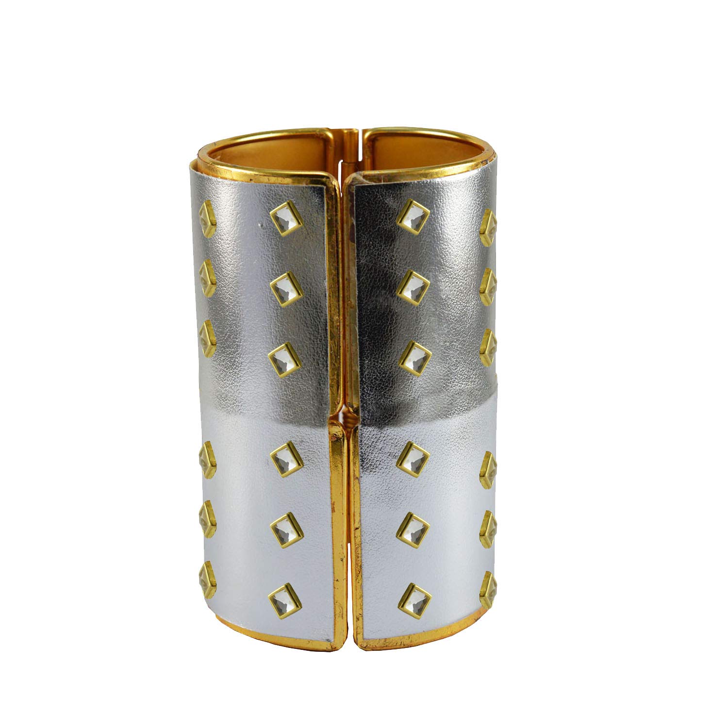 White Kundun Brass Bracelet