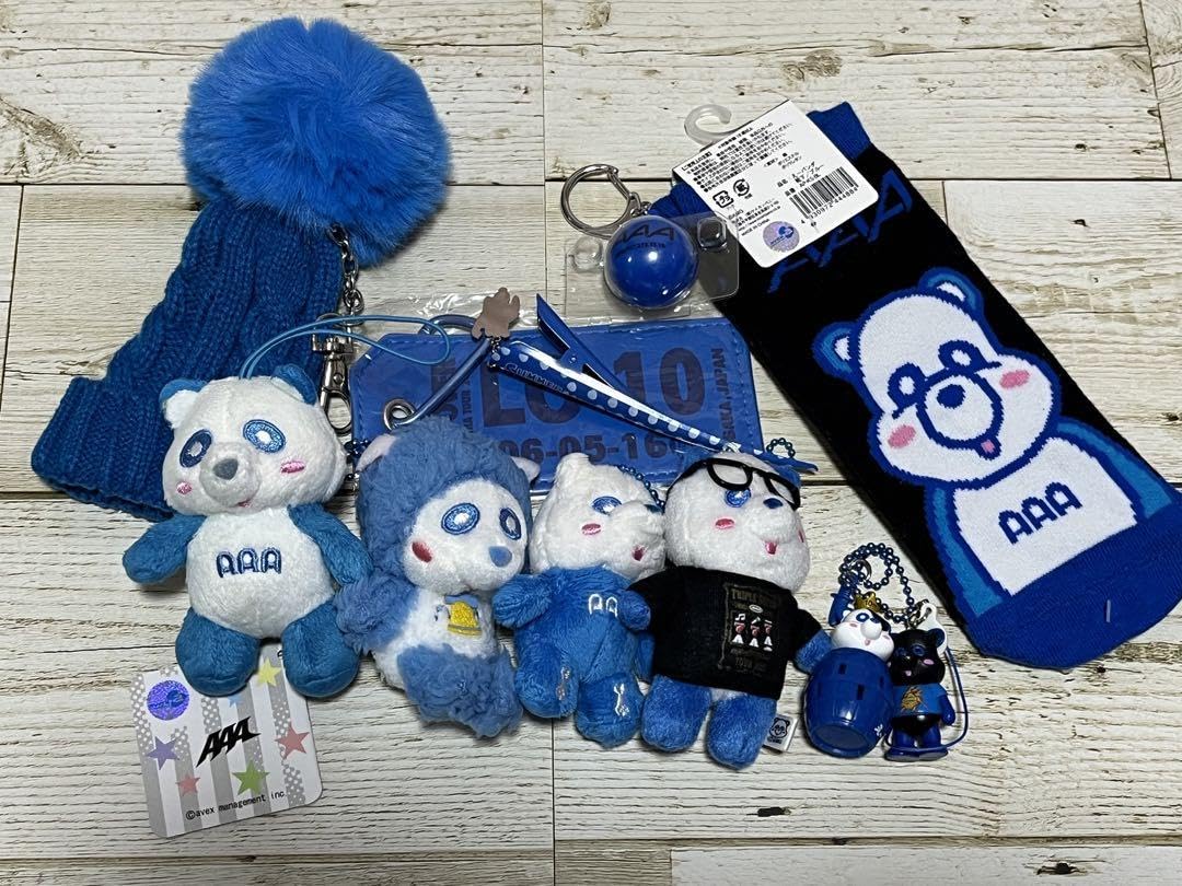 初期 レア 物多数　與真司郎 真ちゃん  青 セット 【 AAA 】 AAA 與真司郎グッズ