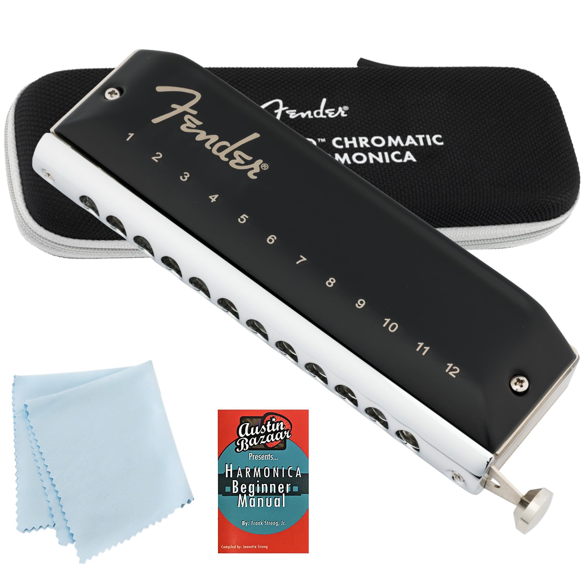 Amazon | Fender Groove Pro クロマチック 12穴ハーモニカ - ケース