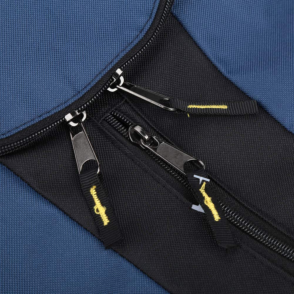 Bolsa de Herramientas de Doble Hombro Mochila de Almacenamiento de Herramientas de Reparación de Tela Oxford para Plomero, Electricista, Administrador con Diseño de