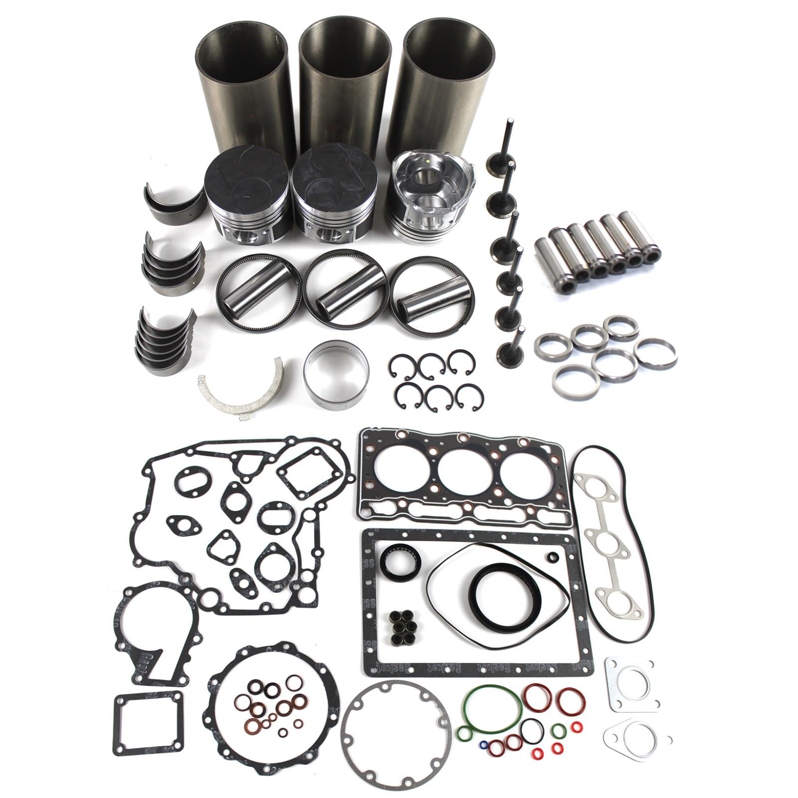 D905 Engine Overhaul Rebuild Kit with Valve Kit for Kubota Engine D905 D905E D905B D905BH D905-IDI Tractor B1700DT BX2200D BX23LB BX22 Engine Repair Aftermaket Parts
