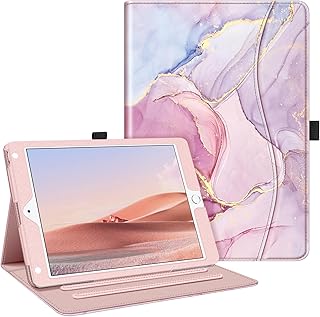 Fintie Case for iPad 9.7 2018 2017 / iPad Air 2 / iPad Air - [Corner Protection] Multi-Angle Viewing Folio Cover w/Pocket, Auto Wake/Sleep for iPad 6th / 5th Gen, iPad Air 1/2, Glittering Marble
