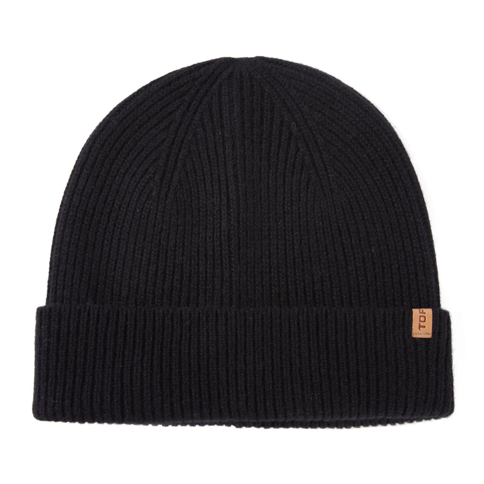 TOP-EX Oversize Cashmere Merino Wool Unisex Skull Beanie Hat Cuffed Knit Berretto invernale