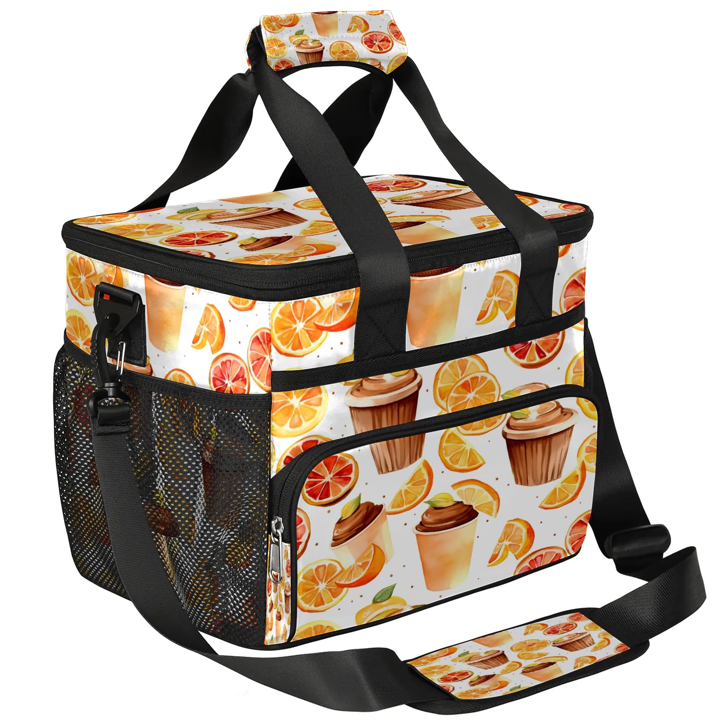 Lunch Box for Men Heavy Duty Insulated Lunch Bag for Women Lemon Cupcake Lunchbox for Adults Lunch Cooler