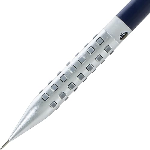 Miniatura 4 de Pentel Smash Drafting - Lápiz mecánico (0.020 in), edición especial, plateado y azul marino con tubo