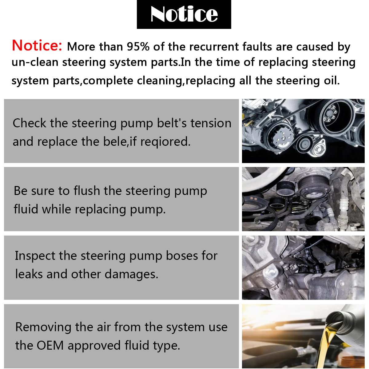 AUQDD 215931 Power Steering Pump (NutRetained Pulley) Fit For Lexus