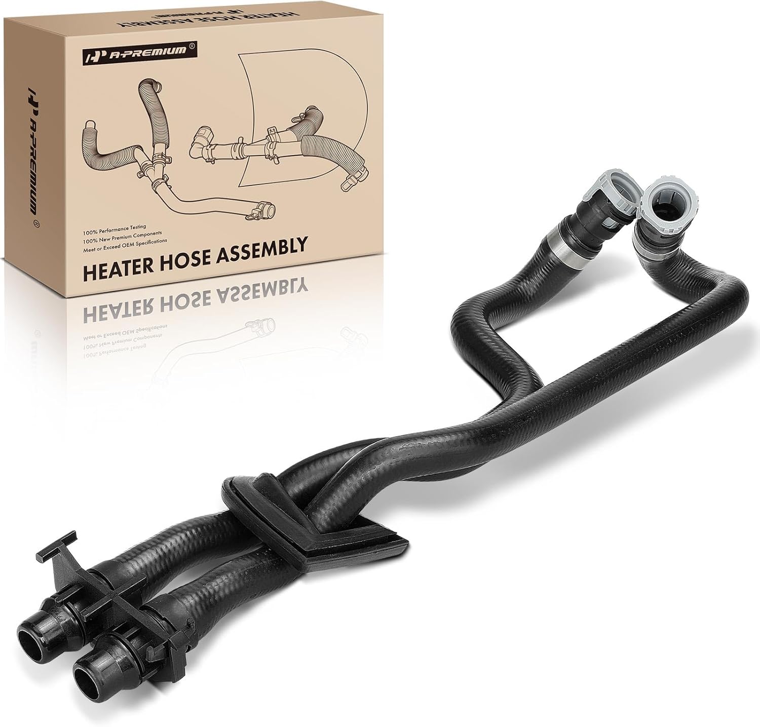 A-Premium HVAC Heater Hose Pipe Line Assembly Compatible with Land Rover Range Rover Evoque 2012-2021, LR2 2008-2015, 2.0L 3.2L