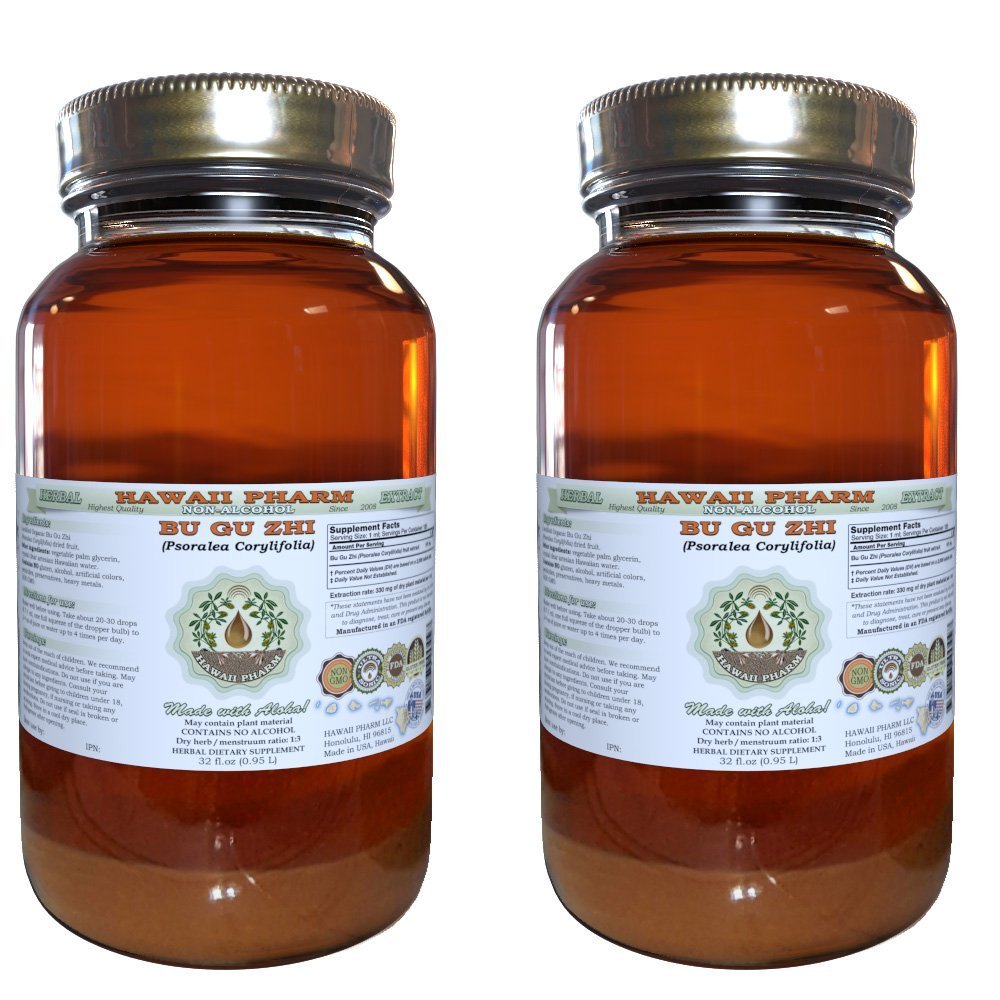 Bu Gu Zhi Alcohol-Free Liquid Extract Bu Gu Zhi Psoralea Psoralea Corylifolia Fruit Glycerite Hawaii Pharm Natural Herbal