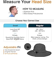 Vista 14 de GearTOP Safari Sun Hat for Men and Sun Hats for Women UV Protection UPF 50+ Hiking, Gardening, Fishing