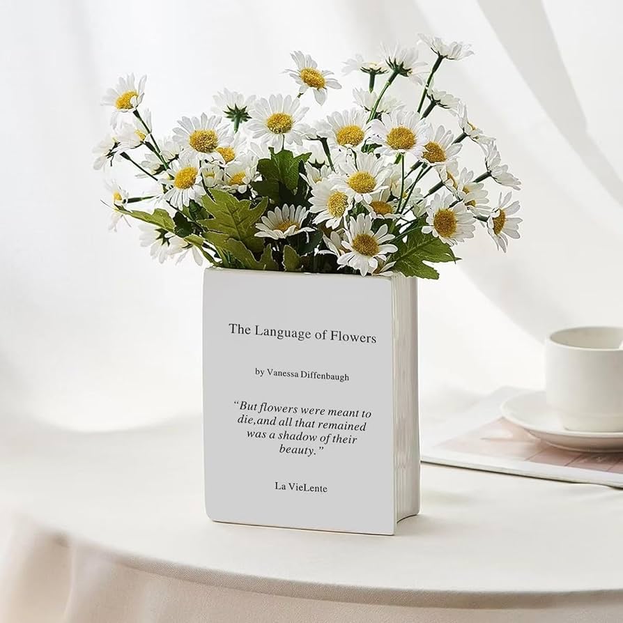 白い花瓶の花（アクリル画） 想・・・白い花瓶と花たち」 by Urara｜Artmeter｜暮らしを彩る