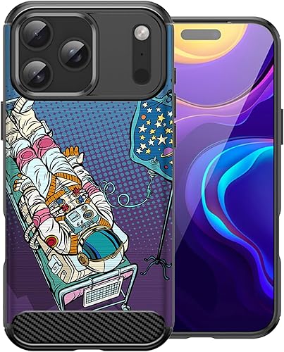Miniatura 8 de CasesOnDeck - Funda compatible con Apple iPhone 17 Pro Max, diseño de TPU con patrón pictórico, flexible, delgada y elegante (casete retro) Casete