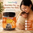 Tummy Friendly Lactation Laddoos for breastfeeding. Postpartum ladoo after delivery. Post-Delivery Healthy Gond Laddu with Jaggery for After Pregnancy. Postnatal Lactation Snacks Ladoo for Breastfeeding Mothers. Panjiri for women. Traditional Postpartum Nutrition Snack (Flaxseeds and Ginger) gallery image