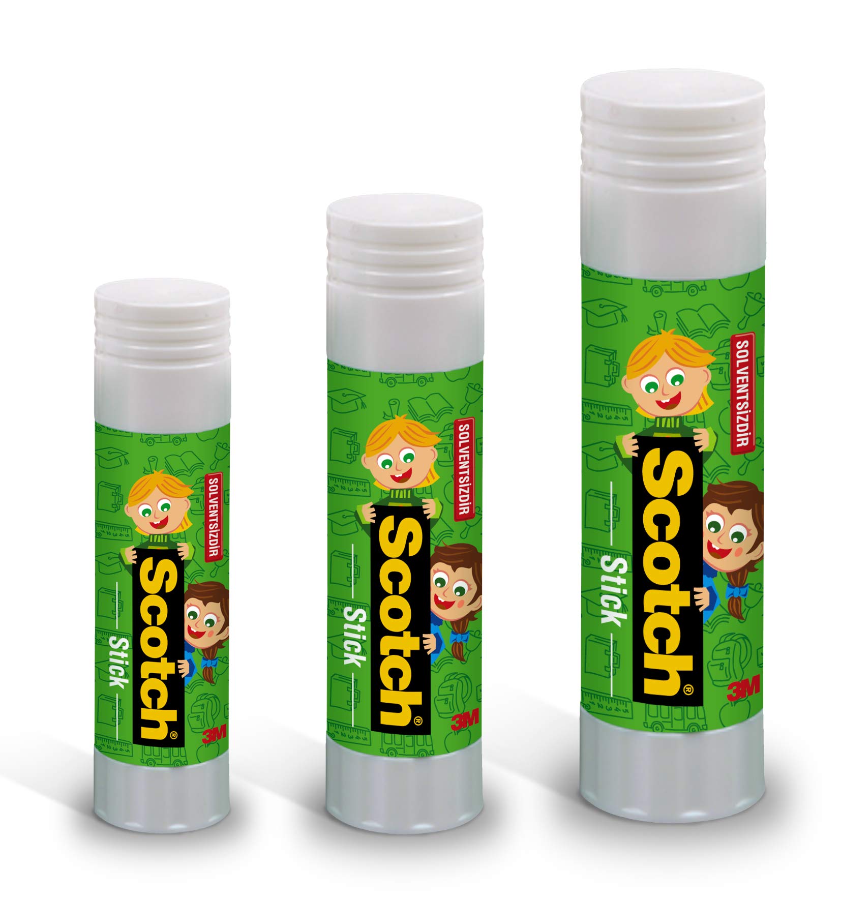 Scotch Bâton de Colle Permanente - 12 Bâtons de 40g - Utilisation Générale pour la Maison, l'Ecole ou le Bureau