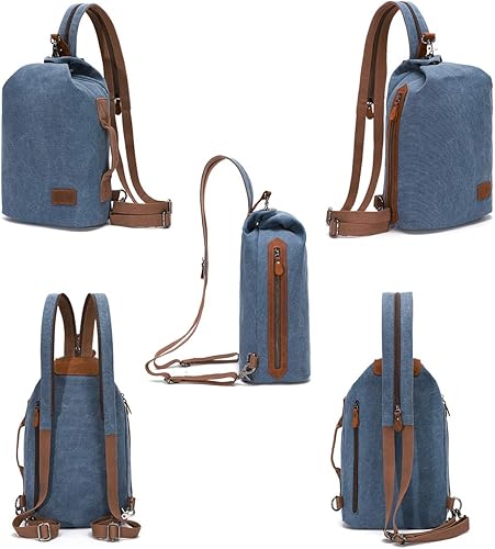 Miniatura 5 de KL928 Sling Bag - Small Crossbody Backpack Shoulder Casual Daypack Multipurpose Rucksack for Men Women