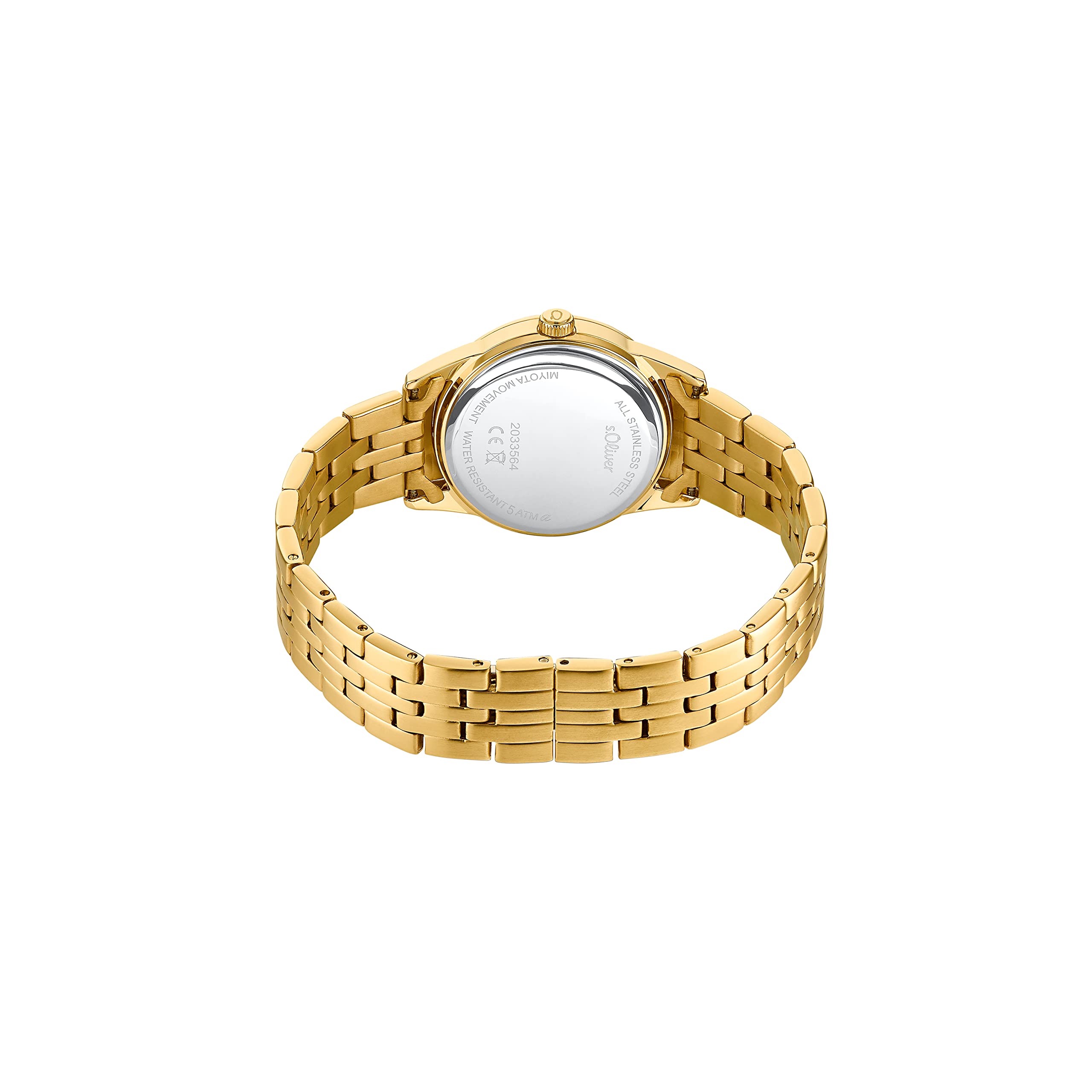 s.Oliver Armbanduhr Damen Quarzuhr Analog, mit Edelstahl Armband, Wasserdicht, Kommt in Uhren Geschenk Box