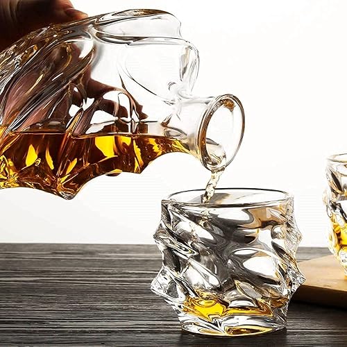Miniatura 12 de Juego de vasos de decantador de whisky, sin plomo, vasos de degustación de whisky, botella de vino para beber whisky irlandés, vaso de tequila