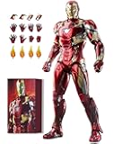 7 Inch MK46Ironman(1/10 Scale) Action Figure with Lots of Accessories,Exquisite Painting Collectible Toy