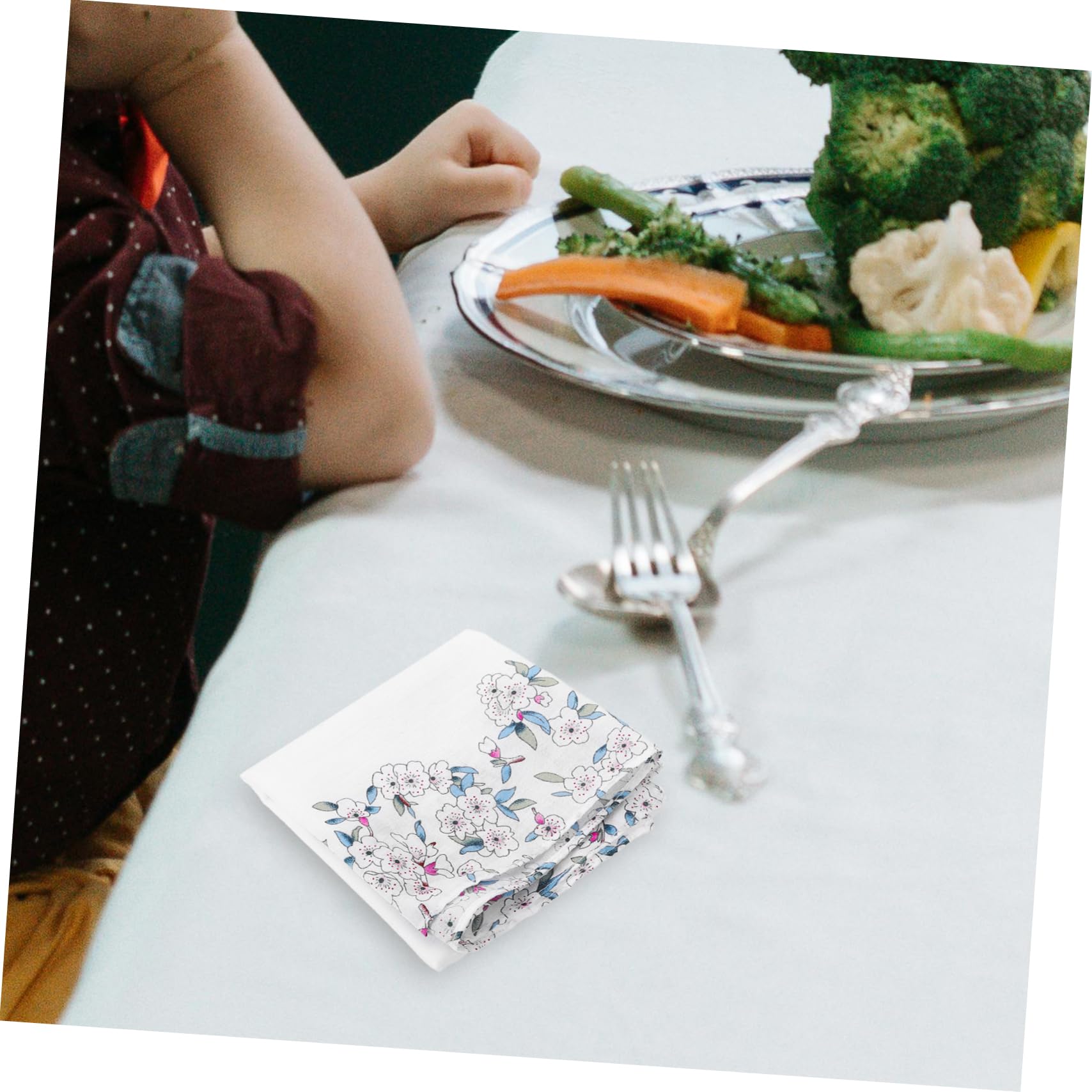 LIFKOME 12stücke Baumwoll-handtaschentücher Für Damen Im Vintage-blumenstil Hochwertige Japanische Handkerchiefs Für Hochzeiten Und Besondere Anlässe