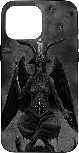 Miniatura 49 de iPhone 15 Pro Max Baphomet Occult Satanic Gothic Satan Goat Head 666 Tattoo Case