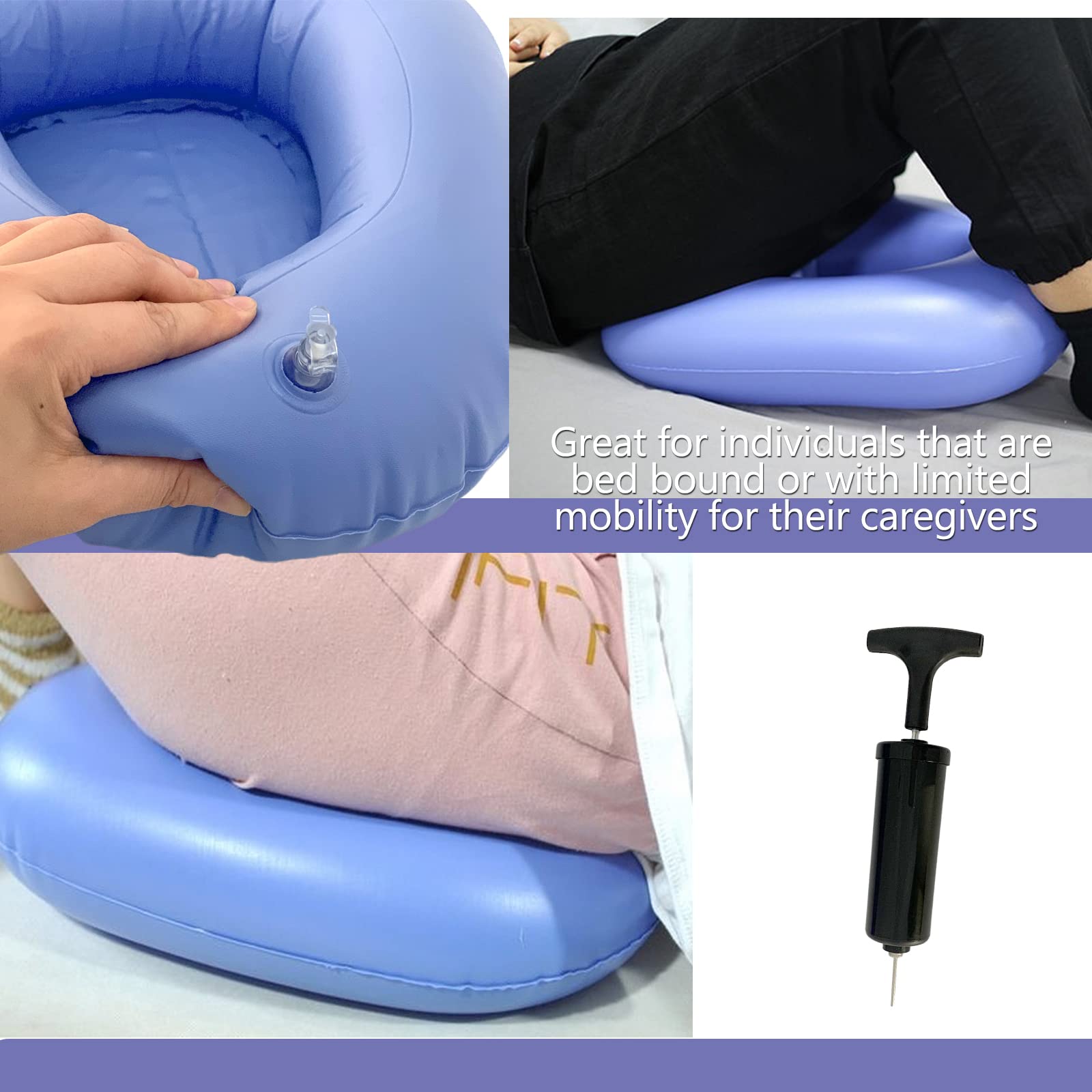 Inflatable Bedpan - Potty for Elderly & Disabled -4 Inflatable Bedpan - Potty for Elderly & Disabled -4