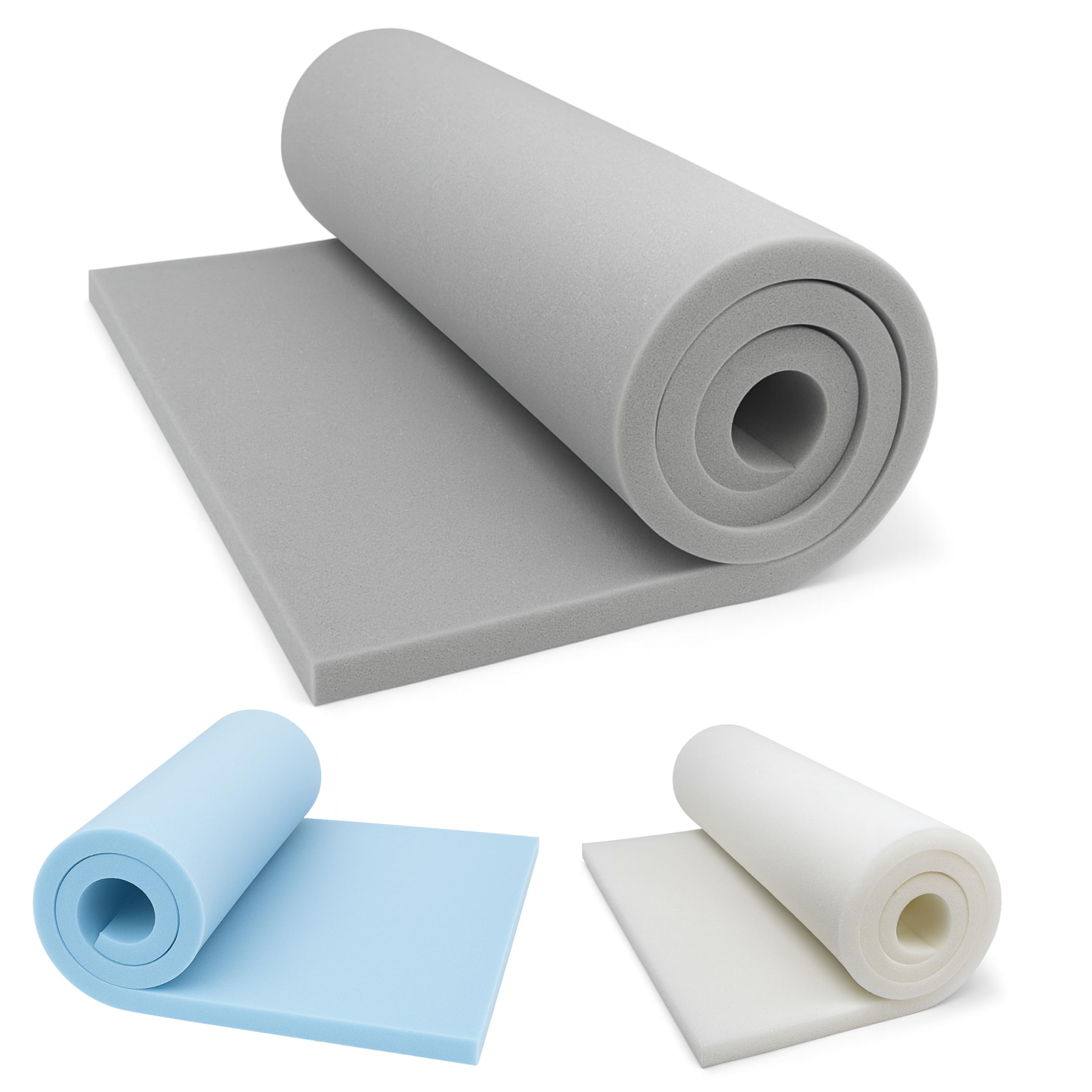 FORTIS POLSTER Plaque en Polyuréthane RG35/43 60 x 200 x 5 cm Mousse de Rembourrage pour Canapé Matelas Banquette