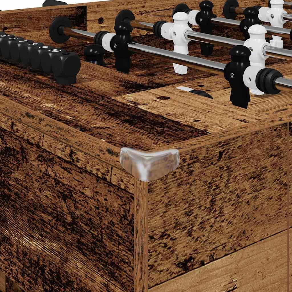 Calcetto da tavolo bianco, 146,5 x in legno, per interni, tempo libero, sala giochi, con manici ergonomici e tubi in acciaio, stabile, per famiglie e