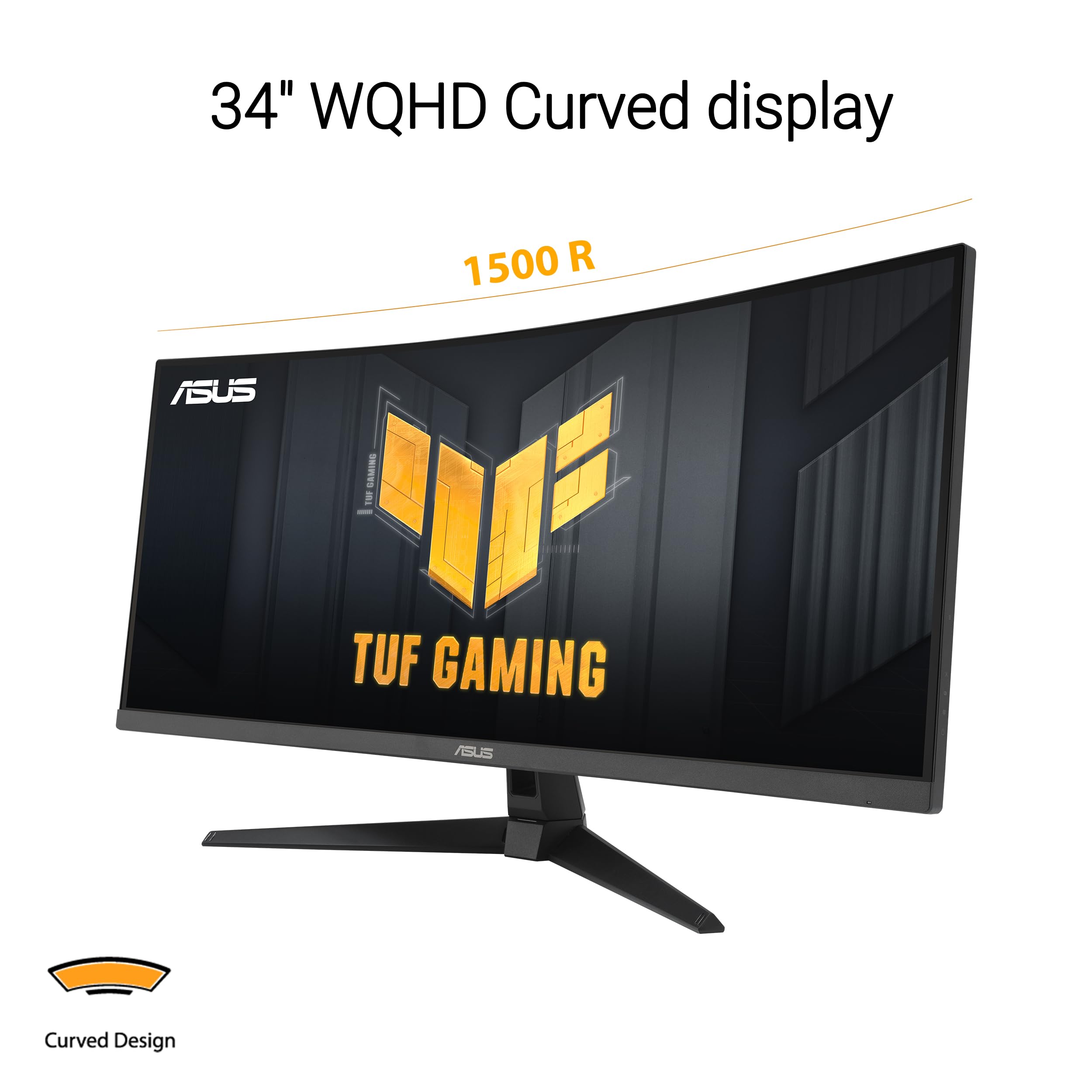 ASUS TUF Gaming VG34VQ3B écran plat PC 86,4 cm (34") 3440x1440 UltraWide Quad HD LED Noir