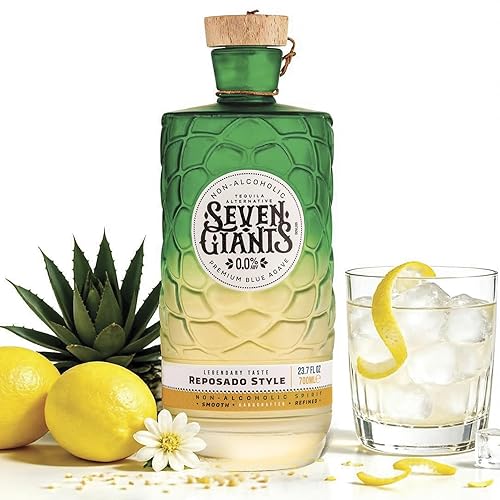 Seven Giants - Alternativa de tequila estilo reposado | Tequila sin alcohol | Licores no alcohólicos premium de Spirits of Virtue | Importado por