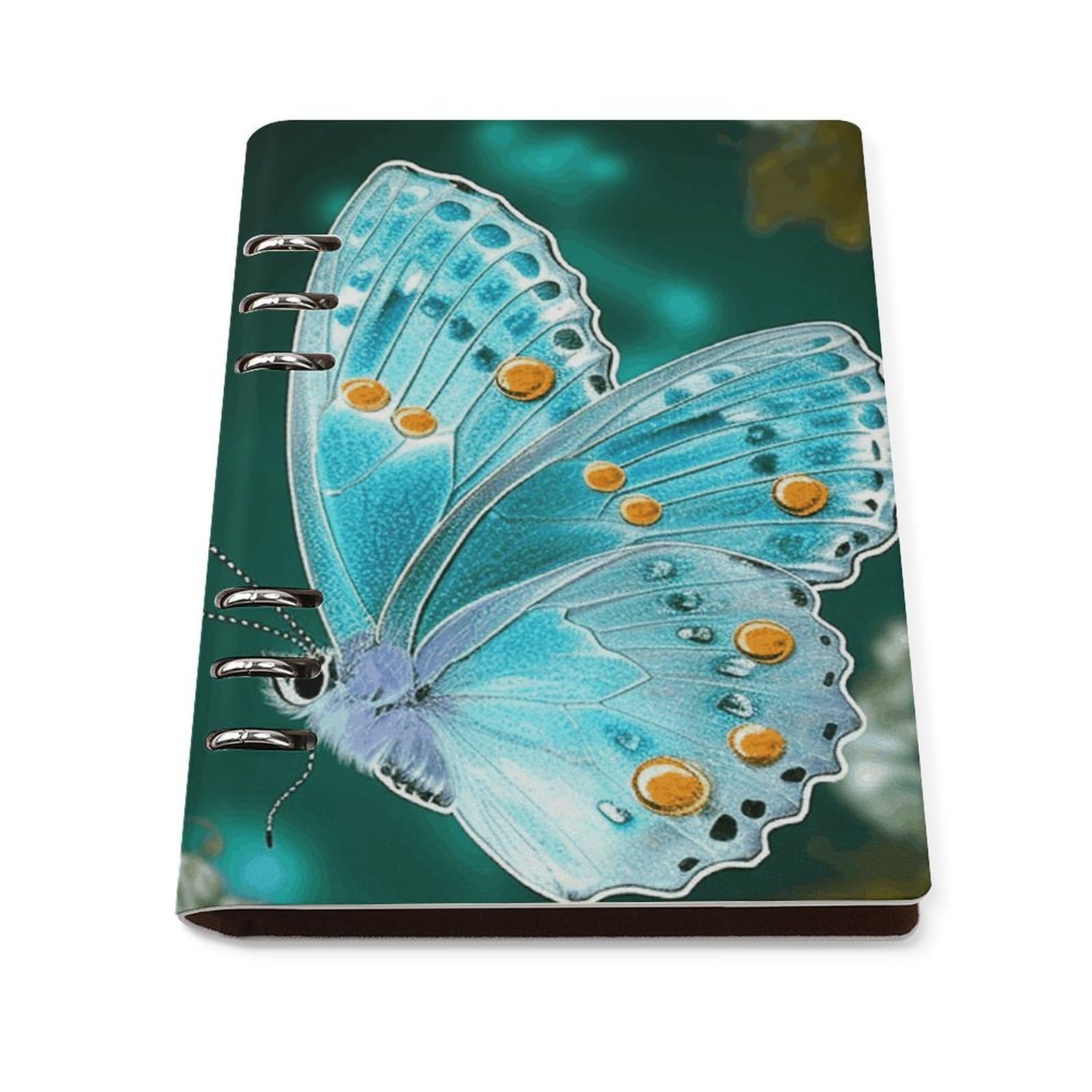 Cuaderno de hojas sueltas A5 recargable de 6 anillas duradero 8